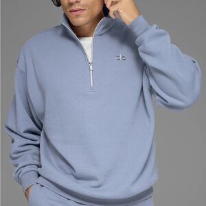 Alo Yoga Accolade 1/4 Zip Pullover Winter Frost Size Medium [NEW][MSRP $148]